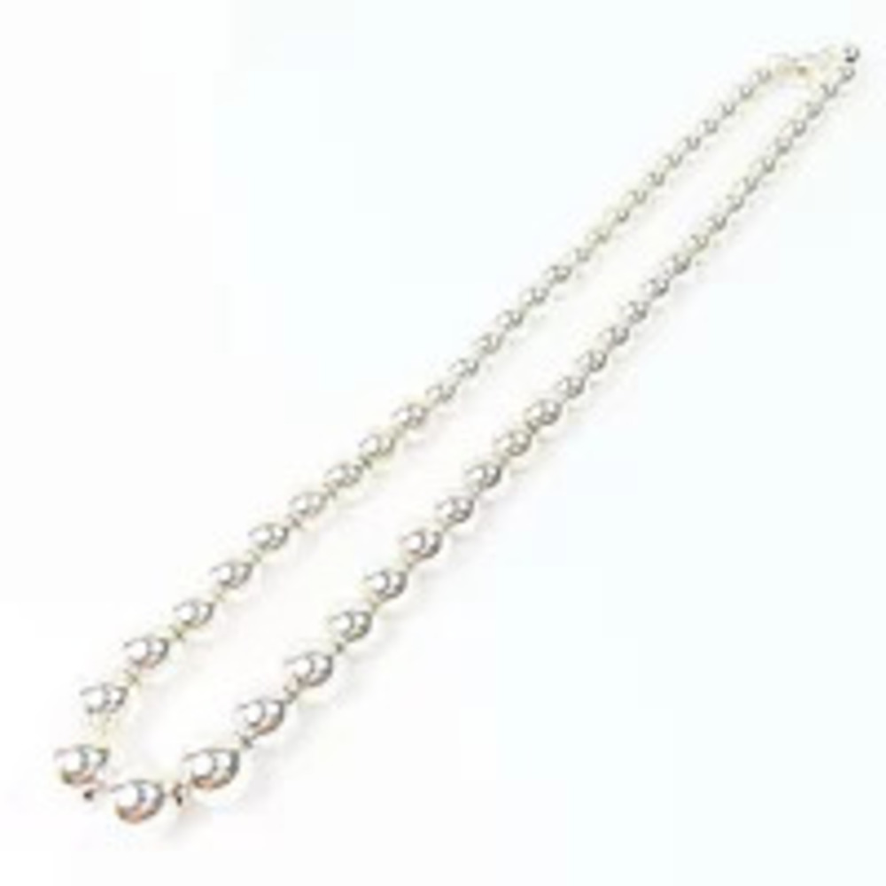 Tiffany Co Ball Chain Necklace Sterling Silver